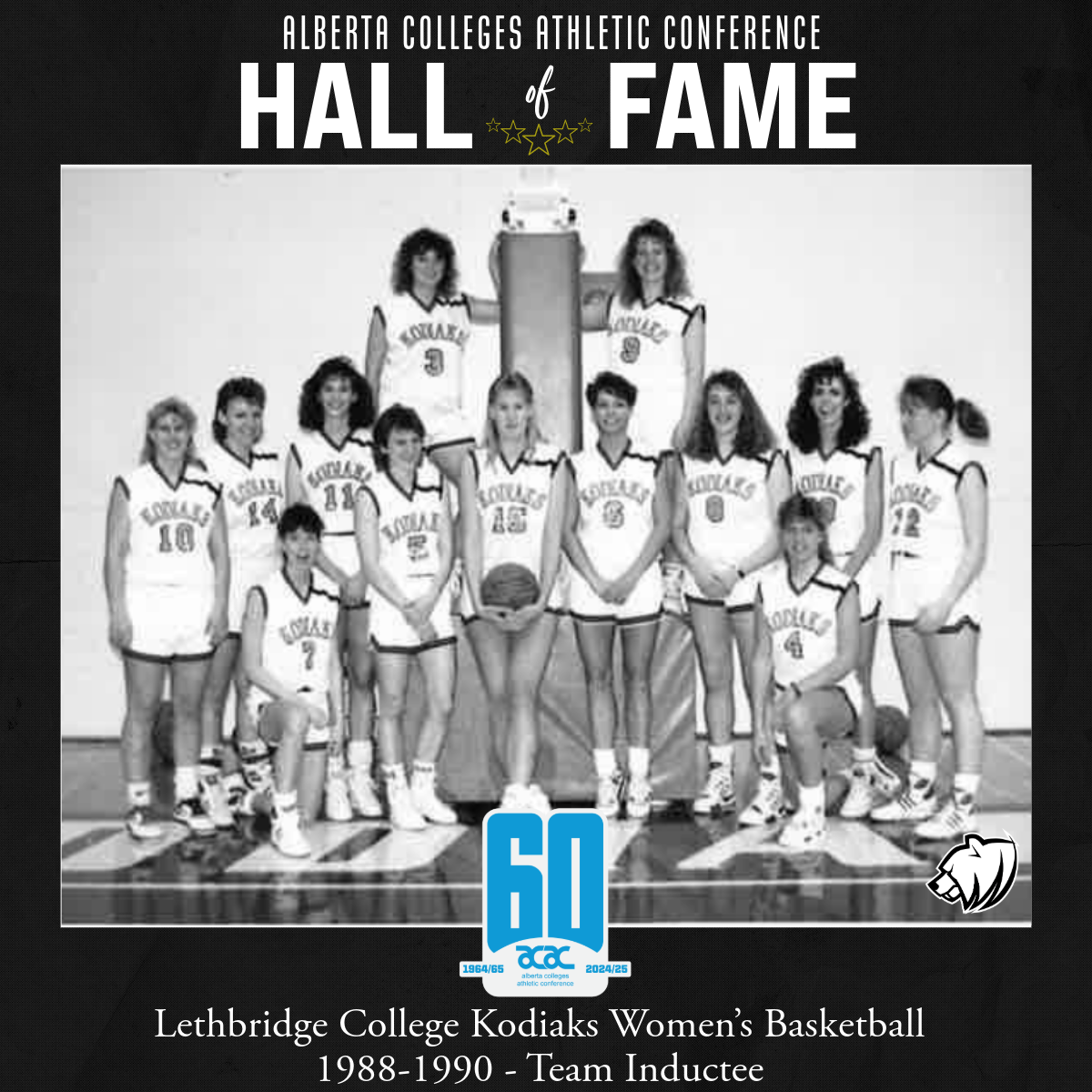 ACAC Hall of Fame Team Inductee: Lethbridge College Kodiaks Women's Basketball Team