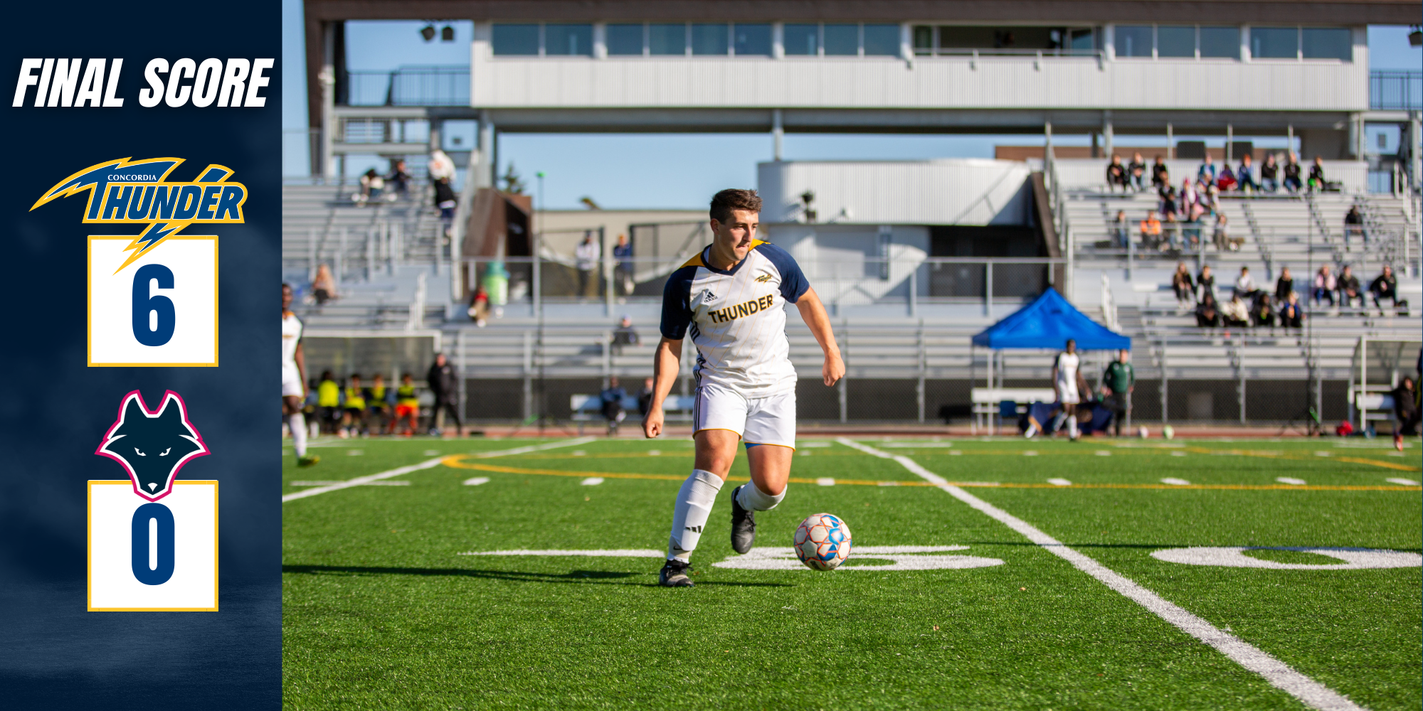 Abubaker's Hat-Trick Leads Concordia to Victory Over Northwestern Polytechnic