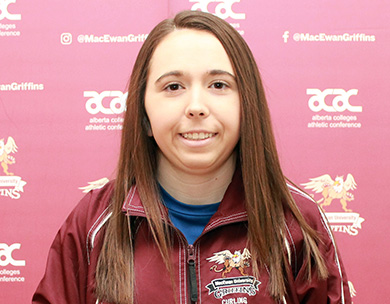 Ashton Simard Honoured as 2018-19 ACAC Women’s Curling Athlete of the Year